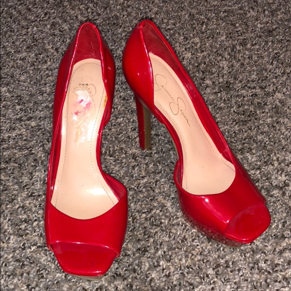 Jessica Simpson platform heels